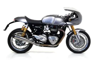 Sport Auspuff Arrow Pro-Racing Edelstahl +Carbonkappe Triumph Speed Twin 1200 Bj.2019-2020 EURO4+ABE