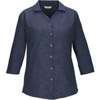 Killtec Funktionshemd KOS 62 WMN WVN SHRT Schnelltrocknende Bluse mit floralem Print und Rückenraffung