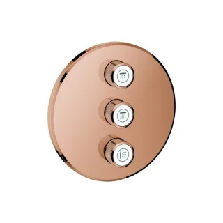 Grohe Grohtherm Smartcontrol Fertigmontageset 29122DA0 warm sunset, rund, UP-Ventil 3-fach