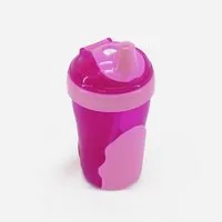 Vital Baby Kinderbecher Kinder Strohhalmbecher mit Deckel - 300ml - auslaufsicher