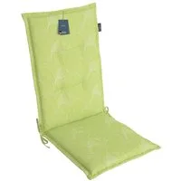 LILENO HOME Hochlehnerauflage Gartenstuhl Auflage, bequeme Sitzauflage für Gartenmöbel, Stuhlkissen, (1 St., 1er Set), Polsterauflage Blätter Grün, Sitzpolster für Klappstühle