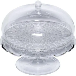 Guzzini VANITY Kuchenplatte mit Fuß und Haube Clear