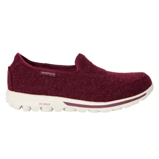 Skechers - "Go Walk" Sneaker für Damen, Wollmischung (Burgunderrot)