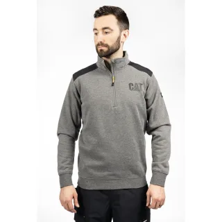 Caterpillar Essential 1/4 Zip Polyester Herren Sweatshirt in Grau