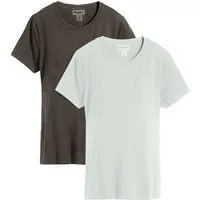bonprix Umstandsshirt (Packung, 2-tlg) lässige Passform, Kurzarm, mit Stillfunktion