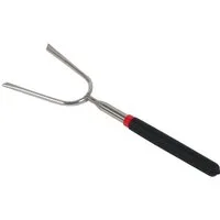 BURI Grillspieß Teleskop-Grillgabel Maße 25-86 cm ausziehbar Spieß Barbecue Lagerfeuer