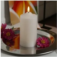 MARELIDA LED-Kerze für Außen flackernde Flamme H: 17cm D: 7,5cm outdoor Timer creme, LED Classic, warmweiß (2100K bis 3000K)