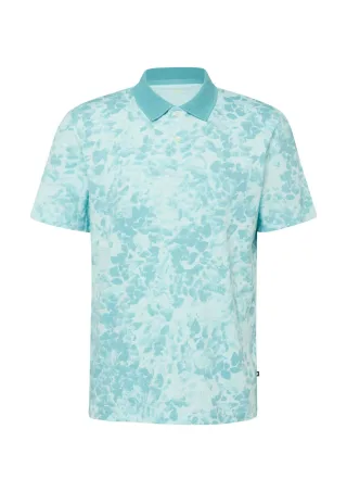 s.Oliver Red Label - Poloshirt mit All-over-Print und Flammgarnstruktur blau - Gr. - XXL