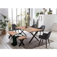 Home affaire Esstisch Soho, mit echter Baumkante