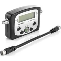 Poppstar SAT-Antenne (Digital Satfinder (Sat Finder Messgerät, 19,5 cm Kabel, Anleitung)
