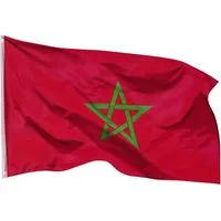 PHENO FLAGS Flagge Marokko Flagge 90 x 150 cm Marokkanische Fahne Marocco (Hissflagge für Fahnenmast), Inkl. 2 Messing Ösen