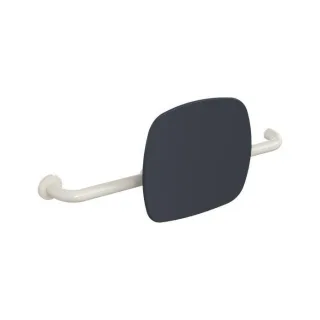 Hewi 801 Rückenstütze 801.51.9262L99 Wandabstand 150mm, Ausführung links, Lehne anthrazitgrau, reinweiß