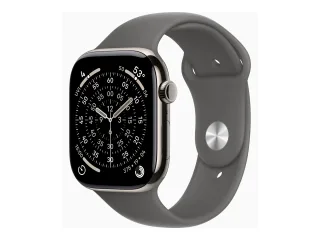 Apple Watch Series 11 (GPS + Cellular) 46mm Titan natur mit Sportarmband M/L steingrau | mfcx4zr/a |
