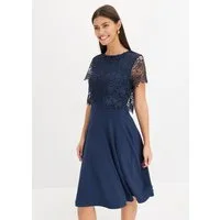 bonprix Midikleid für besondere Anlässe, ausgestellte Passform, mit Spitzen-Oberteil