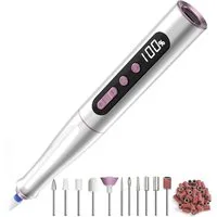 TUWENA Maniküre-Pediküre-Set Nagelfräser Kabellos, Fräser für Gelnägel, Elektrische Nagelfeile, Maniküre und Pediküre Set Elektrisch für Semi Permanent