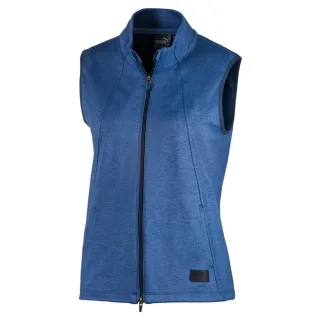 Puma CloudSpun Warm Up Weste Reißverschluss UP Blue Womens Ärmeln 595852 02