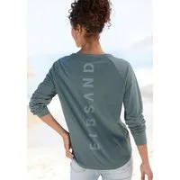 Elbsand Longsleeve Tinna mit Logodruck hinten, Langarmshirt aus Baumwoll-Mix, sportlich-casual