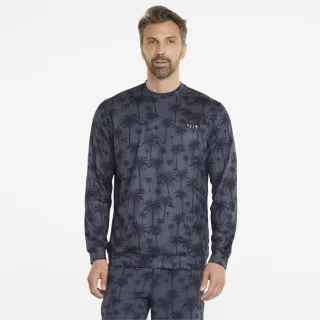 Puma X Ptc Palm Tree Crew Neck Herren Navy Pullover
