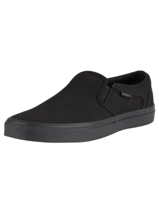 Vans Asher Canvas-Trainer, Schwarz