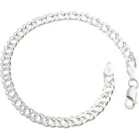 Silberkettenstore Silberarmband Zwillingspanzerkette Armband 5,5mm - 925 Silber