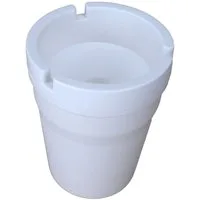 Marabellas Shop Aschenbecher Windsicherer kompakter Aschenbecher 7,5 x 10,5 cm mit Aschebehälter, abnehmbarer Deckel