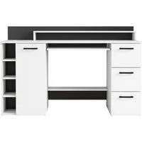OTTO home Schreibtisch Moid, mit Schubladen, Tastaturauszug und Monitorablage, Breite 140 cm