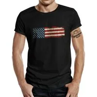 GASOLINE BANDIT® T-Shirt für US Army Fans: USA Flag Vintage Air Force