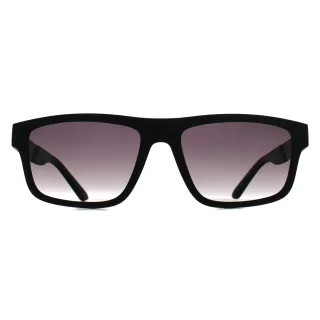 Emporio Armani EA4244U 50018G matte schwarze graue Sonnenbrille mit Farbverlauf