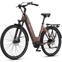 TTGO E-Bike Cityrad 28 Zoll, 75Nm Mittelmotor, 650Wh bis zu 140km, Lockout-Federgabel, 9 Gang Shimano, Kettenschaltung, Mittelmotor, 650 Wh, (Pedelec, Farb-LCD-Display, Hydr. Scheibenbremse, Tiefeinstieg), C7 SE, Drehmomentsensor, Elektrofahrrad für 