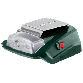 Metabo Akku-Power-Adapter PA 14.4-18 LED-USB mit 12 V-Anschluss und LED-Licht - Karton - 600288000
