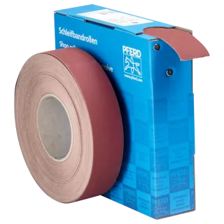 PFERD TOOLS Korund Schleifbandrolle Gewebe SBR Breite 40mm für universelle Anwendung - 45016140