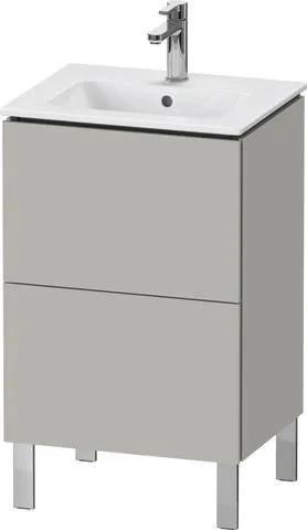 Duravit L-Cube Waschtischunterbau bodenstehend Betongrau Matt 520x421x704 mm - LC667100707 LC667100707