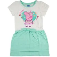 Peppa Pig Sommerkleid Peppa Wutz Kinder Mädchen kurzarm Kleid Gr. 92 bis 116, 100% Baumwolle