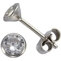 Firetti Paar Ohrstecker Schmuck Geschenk Silber 925 Ohrschmuck Solitär, mit Zirkonia (synth)