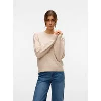 Vero Moda Rundhalspullover VMFRANCESCA LS O-NECK PULLOVER BOO