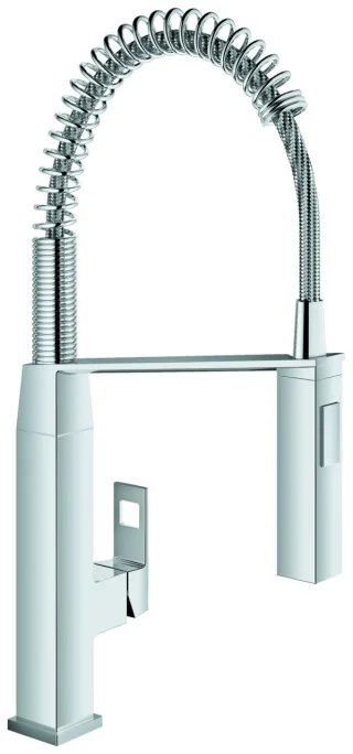 Grohe Einhebel-Spültischbatterie Eurocube 31395 mit Profibrause chrom, 31395000 31395000
