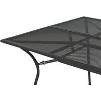 TPFGarden Gartentisch GLASGOW (Stahltisch - Gartentisch aus Streckmetall pulverbeschichtet dunkelgrau, Hochwertiger und robuster Outdoor Tisch), Outdoor Esstisch - Terrassentisch - Maße (BxHxT): 90 x 73 x 150 cm