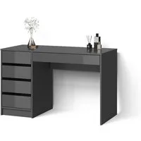 Livinity® Schminktisch Imola, Anthrazit, 120 cm (1-St)