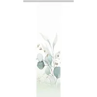 HOME WOHNIDEEN Schiebegardine 84096 ABANIO Schiebegardine rec. Polyester, 245x60 cm, halbtransparent (1 St), Paneelwagen, transparent, Polyester (recycelt) Polyester