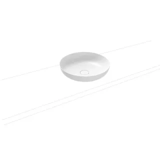 Kaldewei Miena Waschtisch-Schale 909306003001 ohne Überlauf, 45 cm, weiß Perl-Effekt
