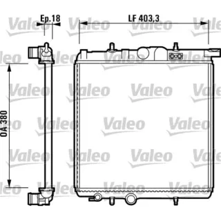 Valeo Motork?hler Peugeot 206 206+ 732885