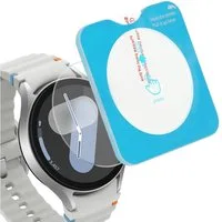 kwmobile Displayschutzfolie 2x Schutzglas für Samsung Galaxy Watch 7 44mm Glas Folie, 2 Stück, Smartwatch Displayschutz für Fitness Tracker Transparent