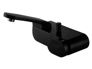 Neuesbad Futura black Wannenbatterie, Farbe: schwarz matt