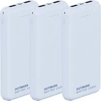OUTMARK SWIFTER 10.000 2x USB-A Ausgang, 1x USB-C zum Laden der Powerbank 10000 mAh, Fast Charge 2 x 2,4A