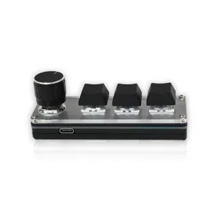 3 Key RGB Mechanical Keyboard Type-C Customizable Programmable Shortcut Macropad Rotary Encoder Gaming Keypad Computer L