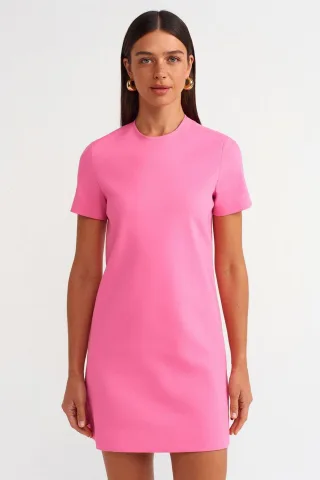 Nahtloses Mini Shiftkleid mit Reißverschluss