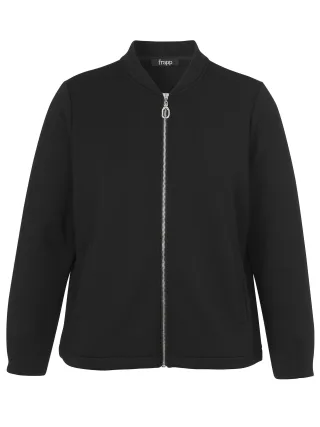 Frapp - Jacke Rundhals 1/1 Arm Zipper black - Gr. - 54