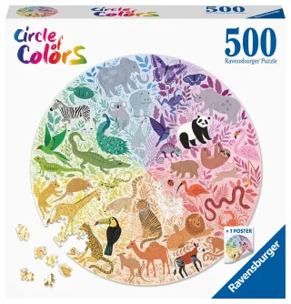 Ravensburger Puzzle 17172 - Circle of Colors (Animals) [500 Teile]