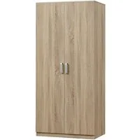 en.casa Kleiderschrank »Bodolz« 176x80x52 cm Sonoma-Eichenoptik