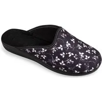 PADERO Damen Pantolette Hausschuh für breite Füße